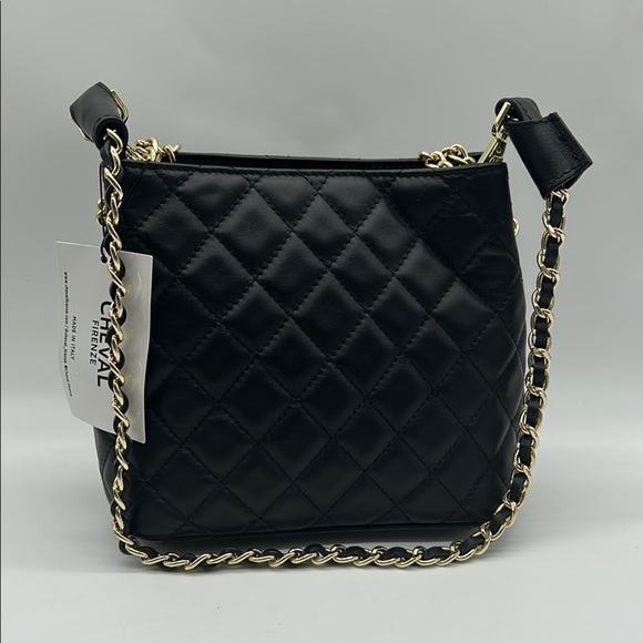 2185- Cheval Firenze Shoulder Leather Bag Made In Italy NWT - Picture 1 of 10